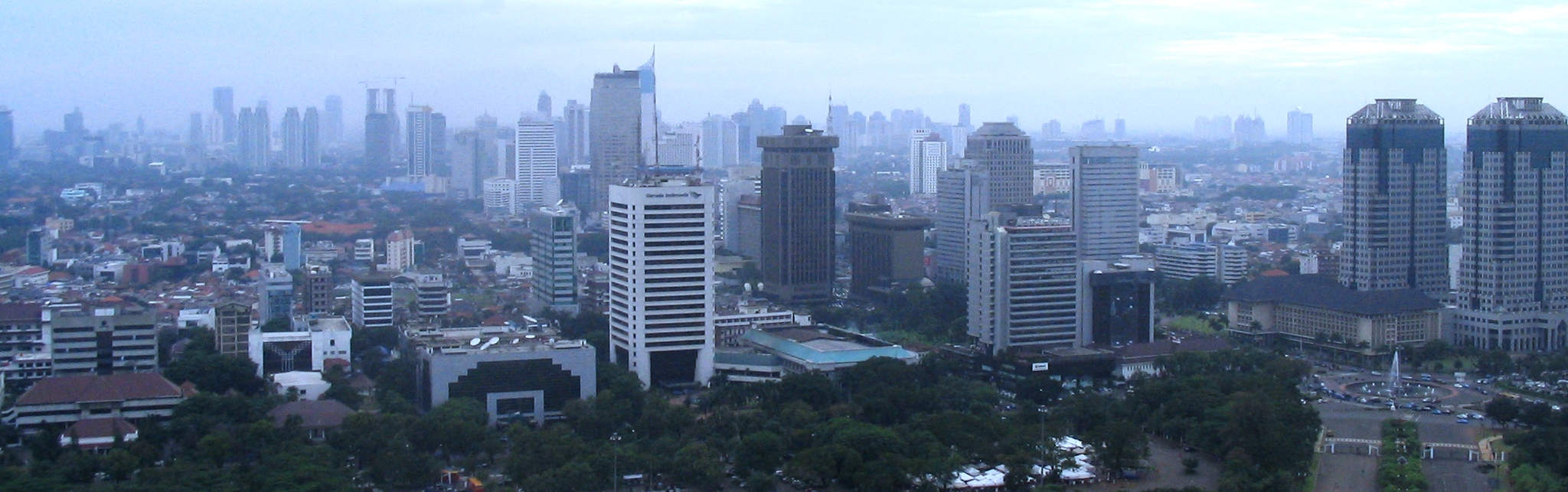Jakarta skyline with city-centre towers